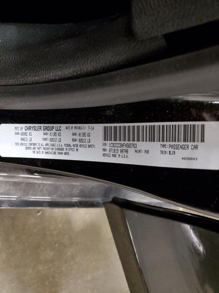 2015 Chrysler 200 C VIN: 1C3CCCCBXFN565763 Lot: 56714815