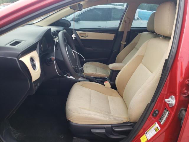  TOYOTA COROLLA 2017 Red
