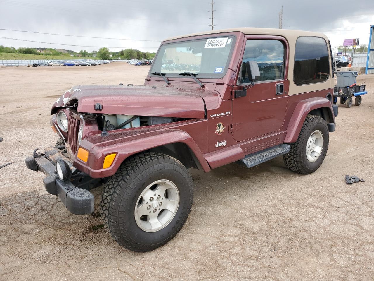 2002 Jeep Wrangler / Tj Sahara იყიდება Colorado Springs-ში, CO - Front End