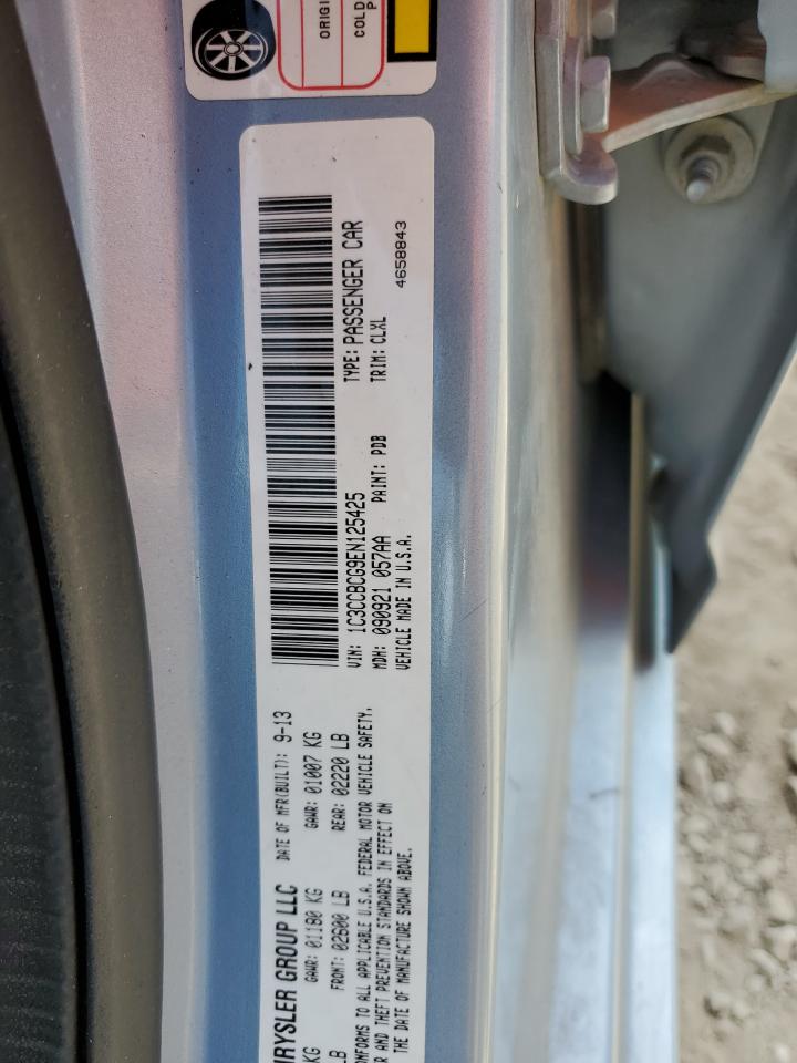 2014 Chrysler 200 Limited VIN: 1C3CCBCG9EN125425 Lot: 57028585