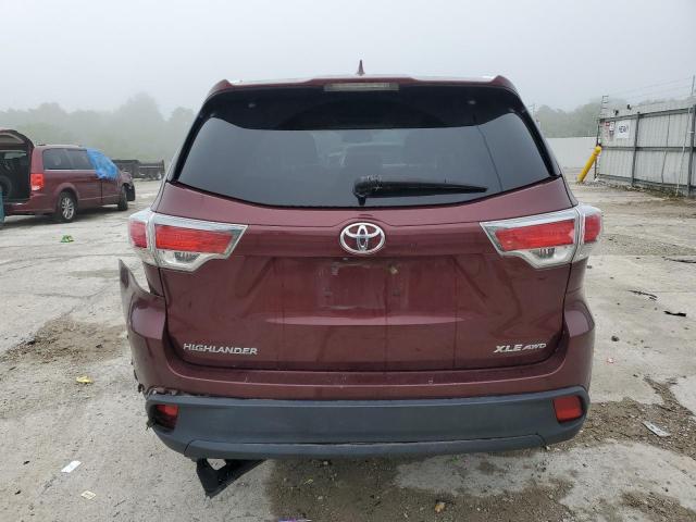  TOYOTA HIGHLANDER 2015 Bordowy