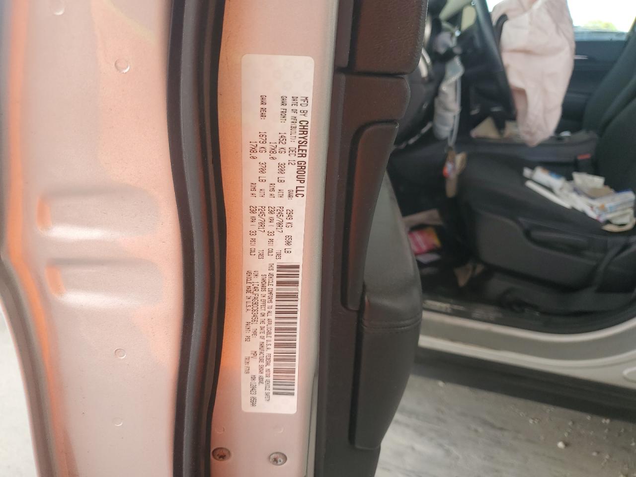 2013 Jeep Grand Cherokee Laredo VIN: 1C4RJFAG9DC634561 Lot: 55180235