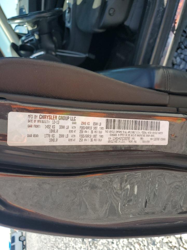 2014 Dodge Durango Sxt VIN: 1C4RDHAG7EC353797 Lot: 56852975