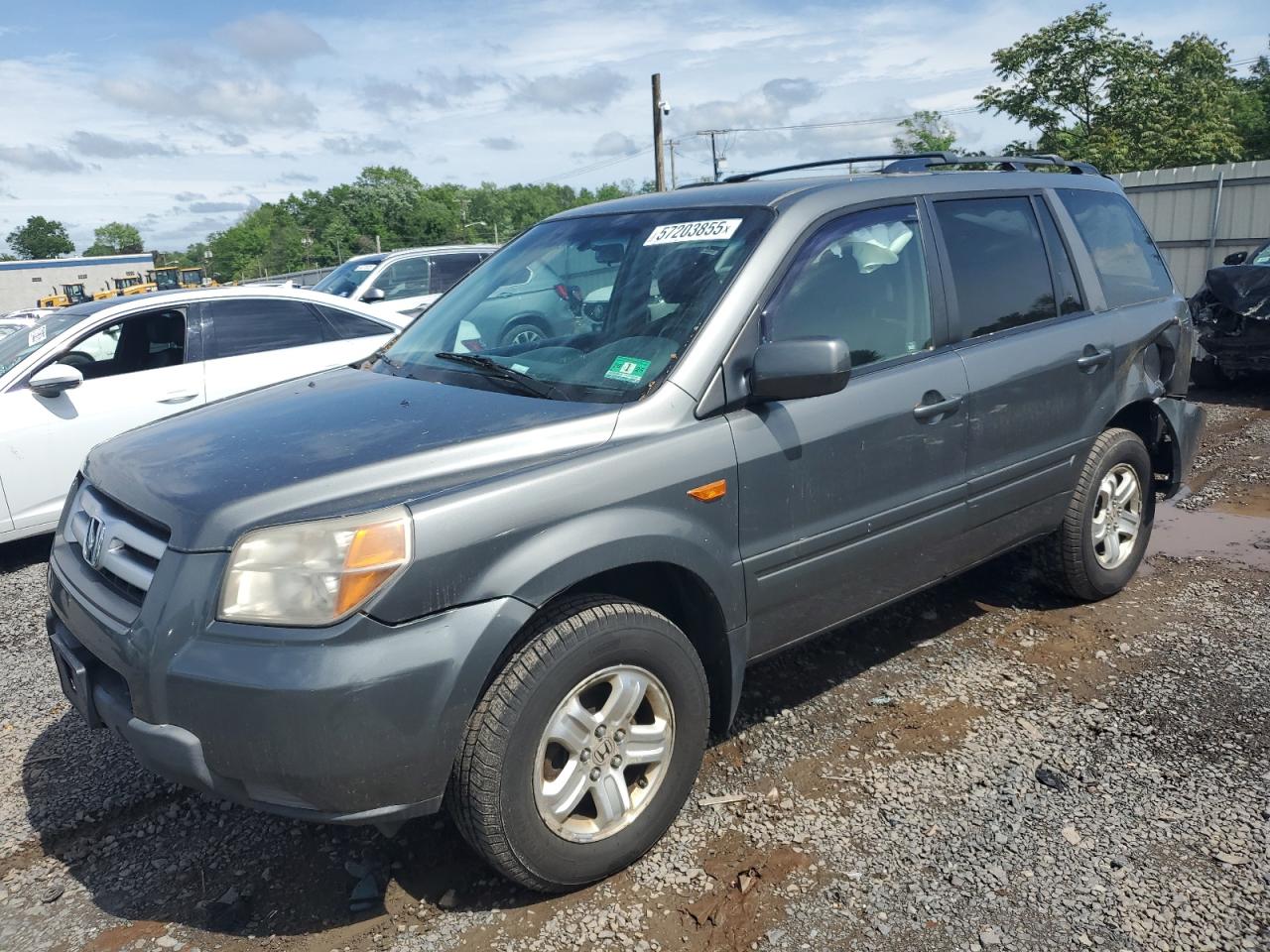 2008 Honda Pilot Vp იყიდება Hillsborough-ში, NJ - Rear End
