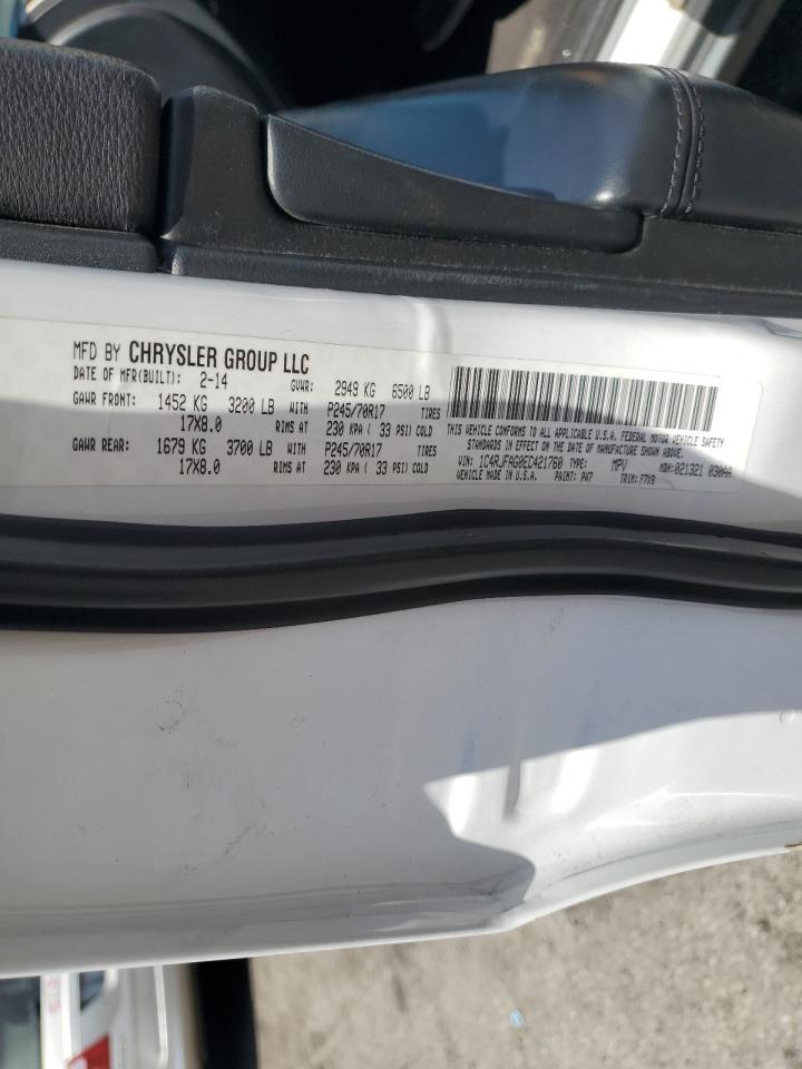 2014 Jeep Grand Cherokee Laredo VIN: 1C4RJFAG0EC421760 Lot: 56761795