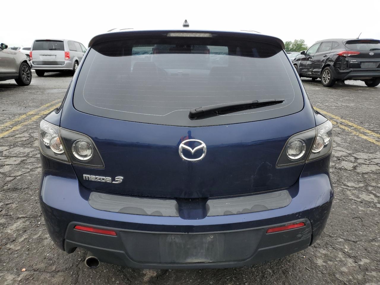 2008 MAZDA MAZDA3 with FRONT END damage, VIN JM1BK344981101125