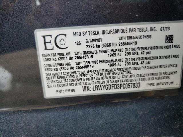 2023 TESLA MODEL Y 