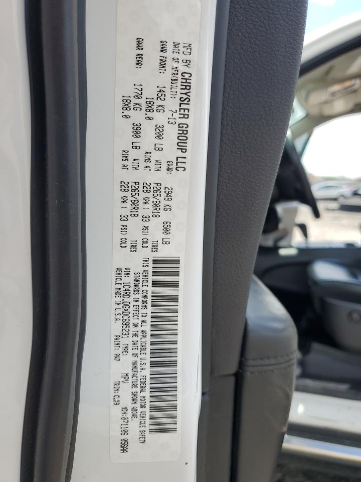 2013 Dodge Durango Crew VIN: 1C4RDJDGXDC695231 Lot: 56934625
