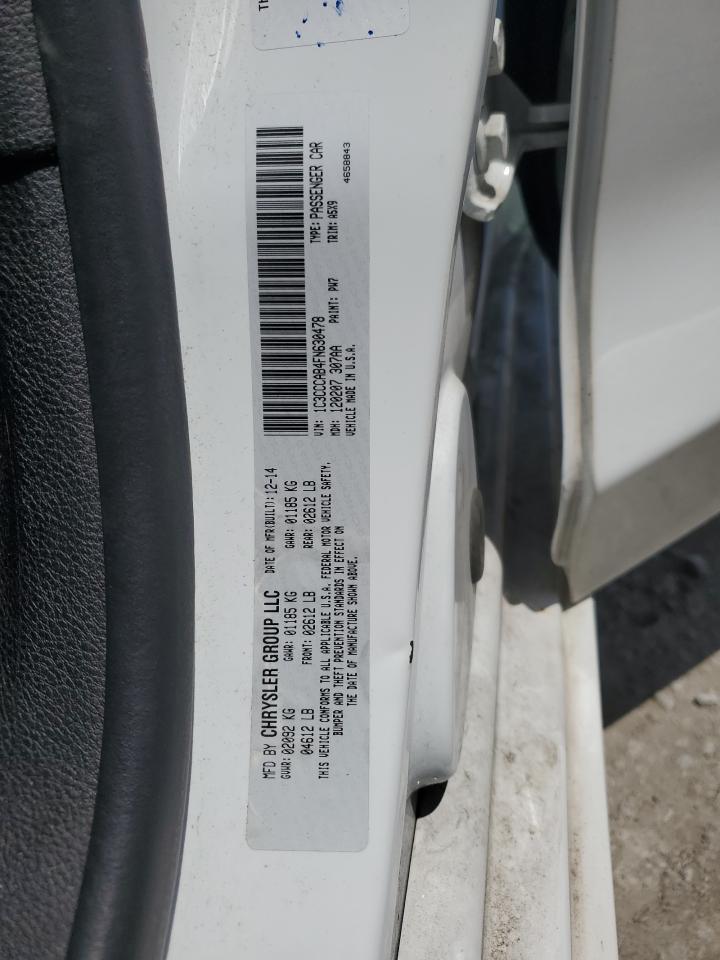 2015 Chrysler 200 Limited VIN: 1C3CCCAB4FN630478 Lot: 50972515