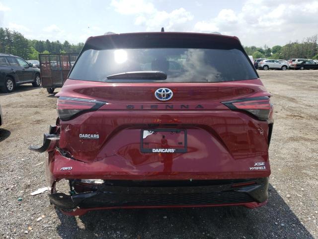  TOYOTA SIENNA 2024 Красный