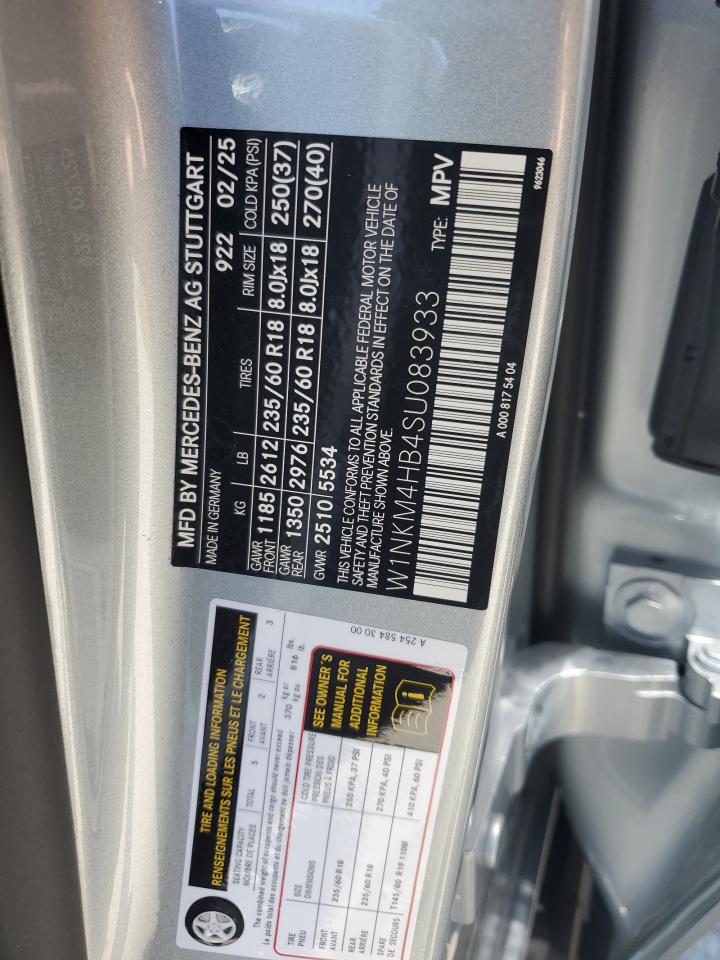 2025 Mercedes-Benz Glc 300 4Matic VIN: W1NKM4HB4SU083933 Lot: 56683025