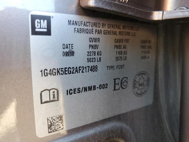 2010 BUICK ALLURE/LACROSSE CXL