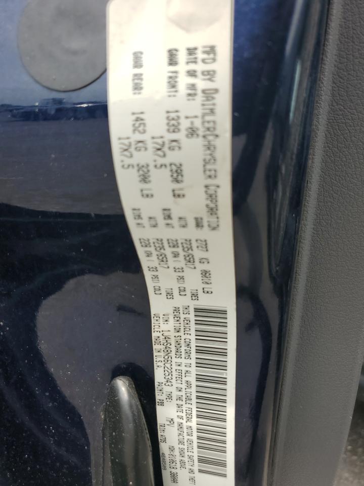 2006 Jeep Grand Cherokee Laredo VIN: 1J4HS48N56C225343 Lot: 56952235