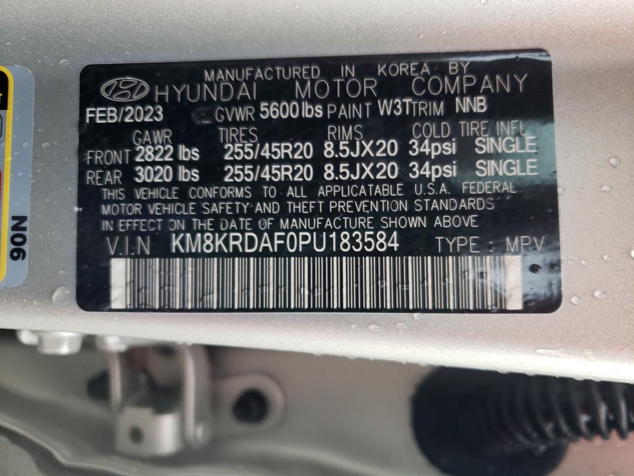 2023 Hyundai Ioniq 5 Limited VIN: KM8KRDAF0PU183584 Lot: 56297185