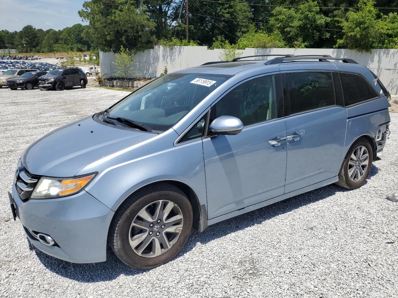 2014 Honda Odyssey Touring en Venta en Fairburn, GA - Rear End