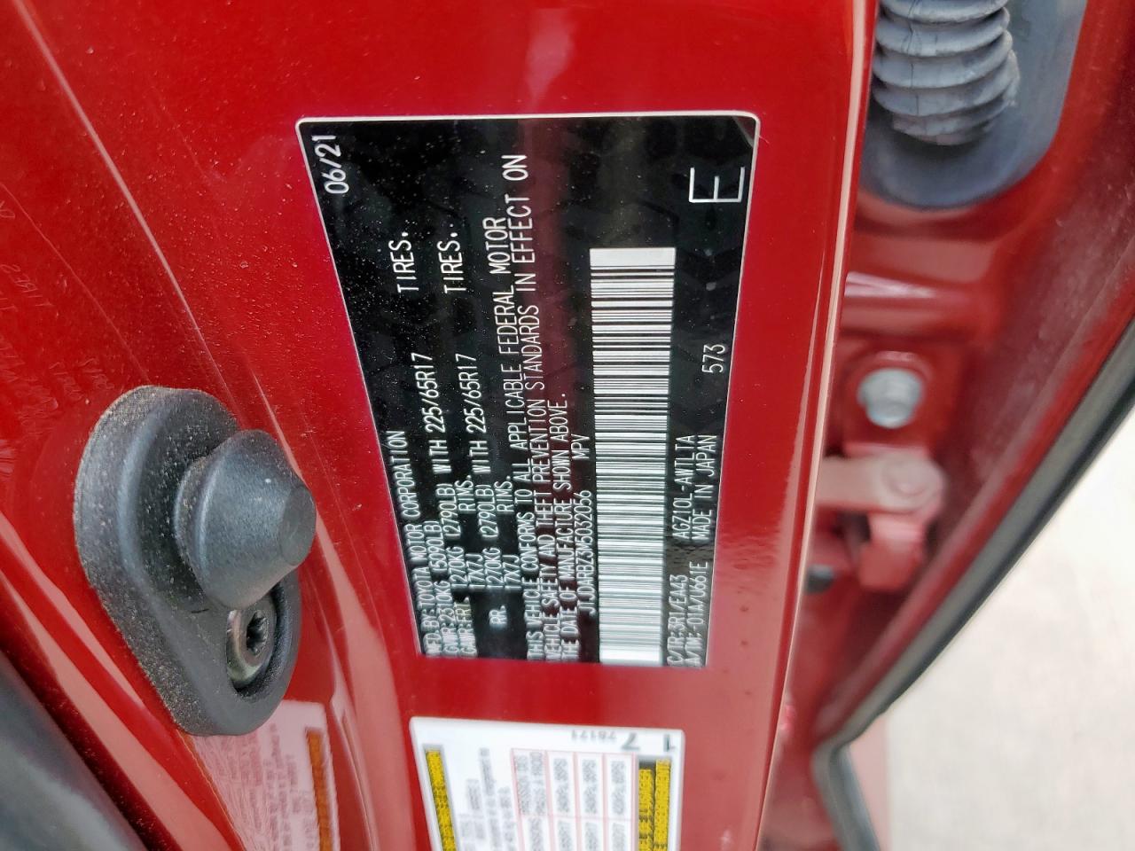 2021 Lexus Nx 300 Base VIN: JTJDARBZ3M5032056 Lot: 56967115