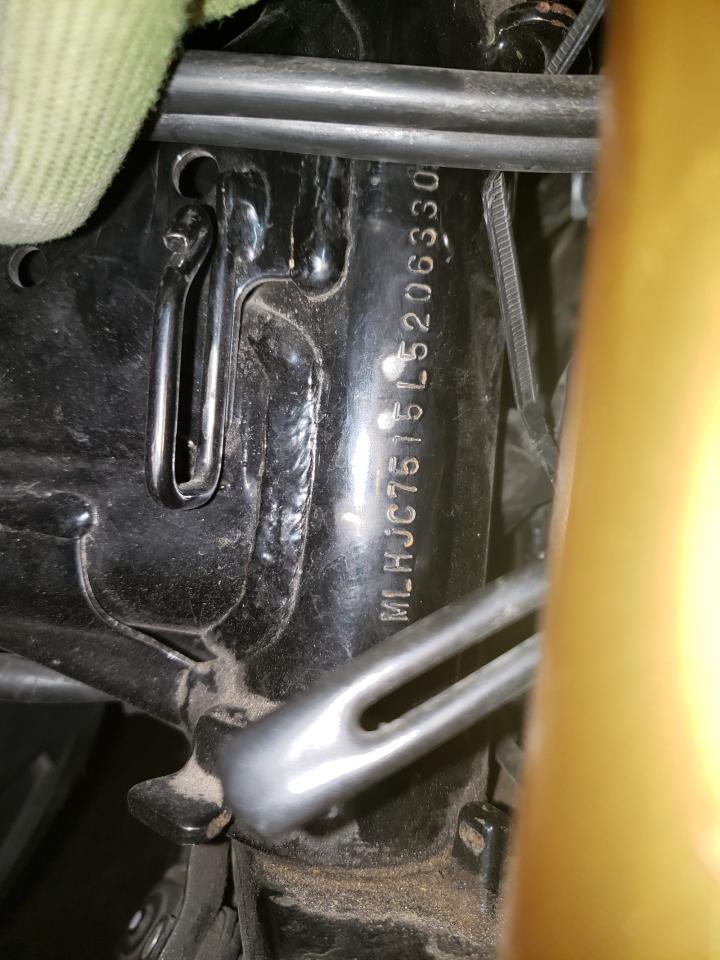 2020 Honda Grom 125 VIN: MLHJC7515L5206330 Lot: 57716005