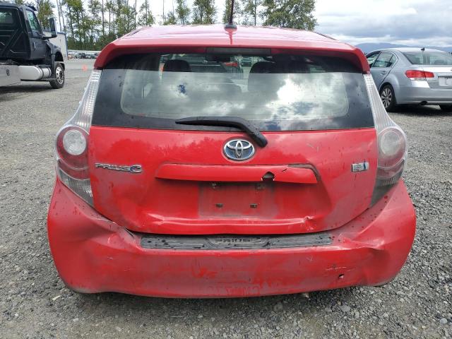  TOYOTA PRIUS 2012 Red