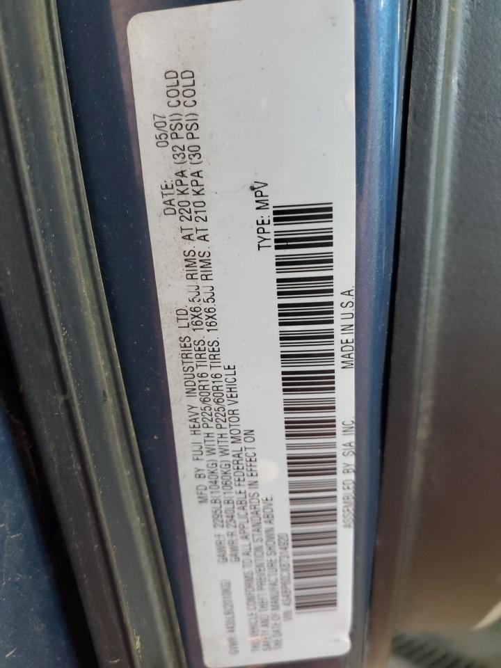 2008 Subaru Outback VIN: 4S4BP60CX87314920 Lot: 56247805