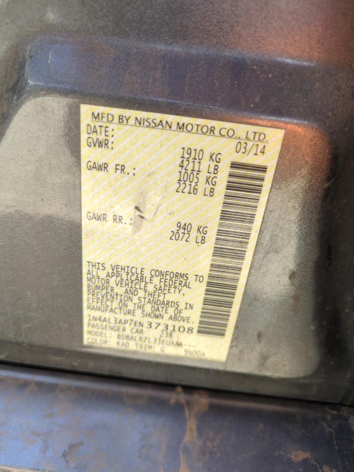 2014 Nissan Altima 2.5 VIN: 1N4AL3AP7EN373108 Lot: 56072565