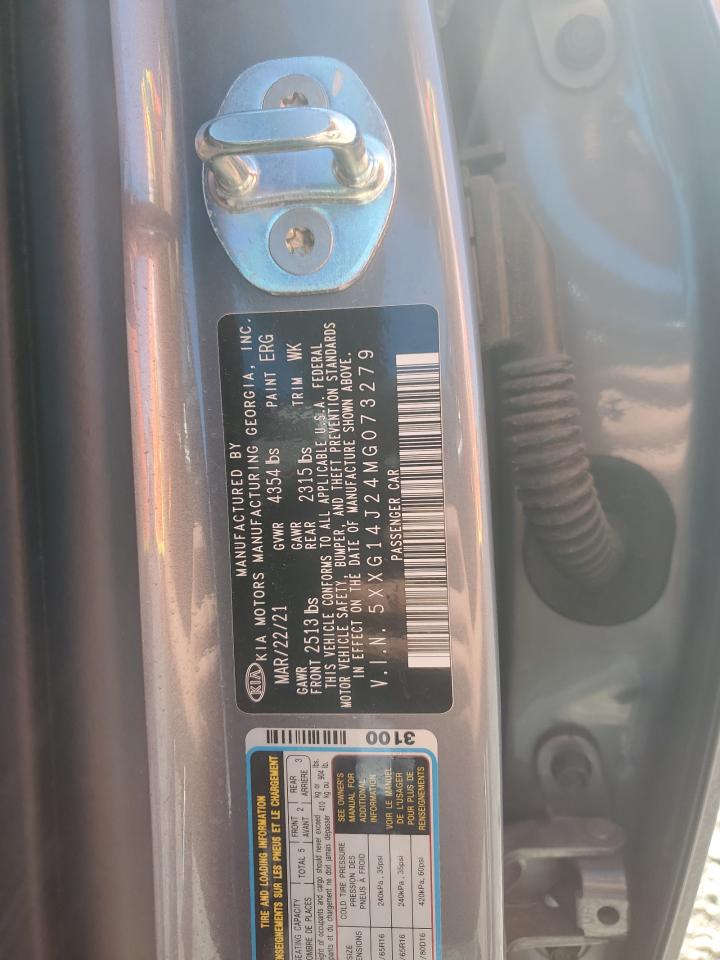 2021 Kia K5 Lxs VIN: 5XXG14J24MG073279 Lot: 57970575
