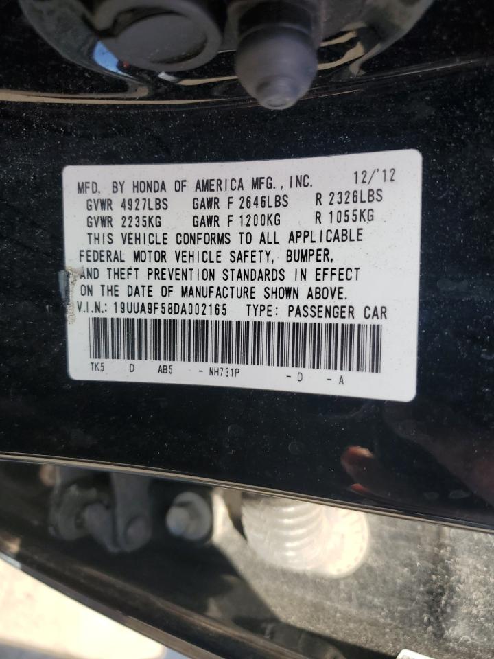 2013 Acura Tl Tech VIN: 19UUA9F58DA002165 Lot: 57719435