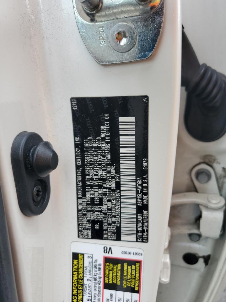 2014 Toyota Venza Le VIN: 4T3BA3BB2EU057874 Lot: 57033885