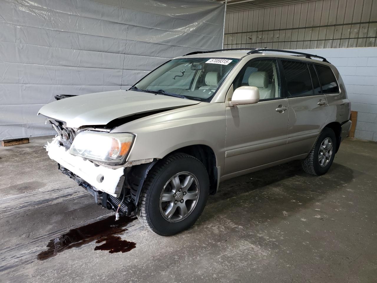 2004 Toyota Highlander Base للبيع في Candia، NH - Front End