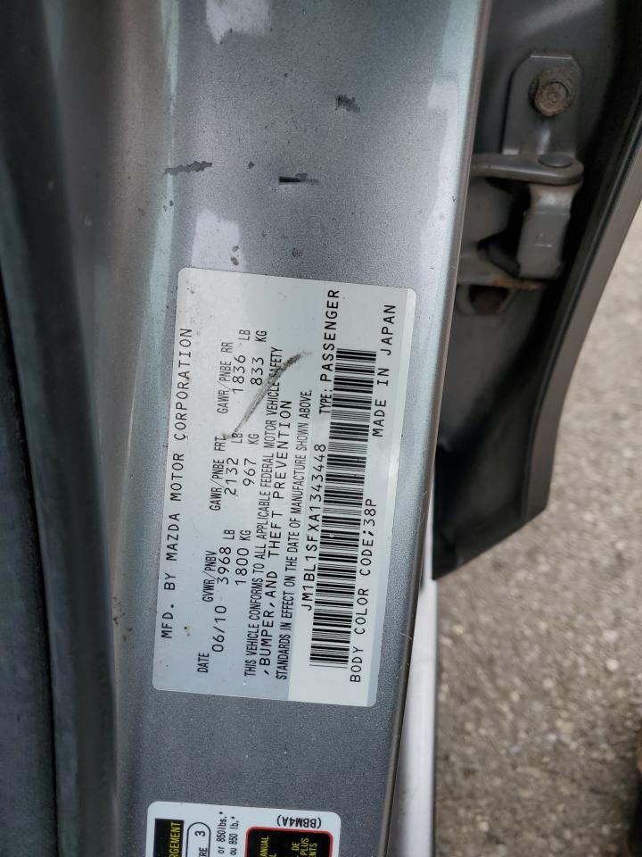 2010 Mazda 3 I VIN: JM1BL1SFXA1343448 Lot: 56531055