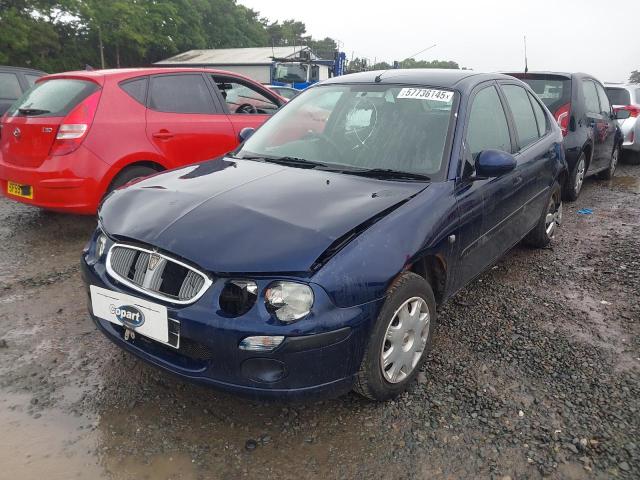 2002 ROVER 25 IL 16V for sale at Copart WOLVERHAMPTON