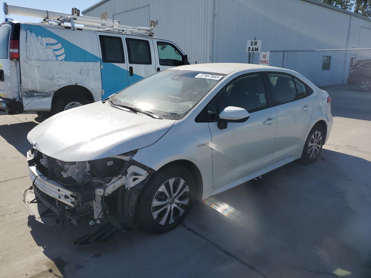 2020 Toyota Corolla Le en Venta en Sacramento, CA - Front End