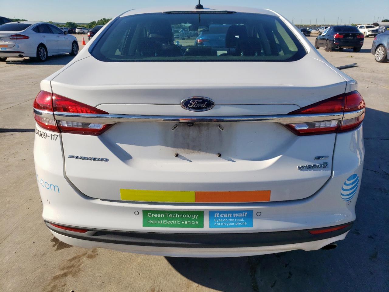 2017 Ford Fusion Se Hybrid VIN: 3FA6P0LU9HR409586 Lot: 54040815