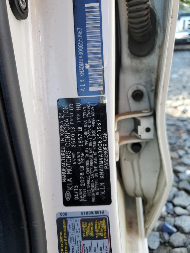 2016 Kia Rio Lx VIN: KNADM4A30G6553967 Lot: 56517265