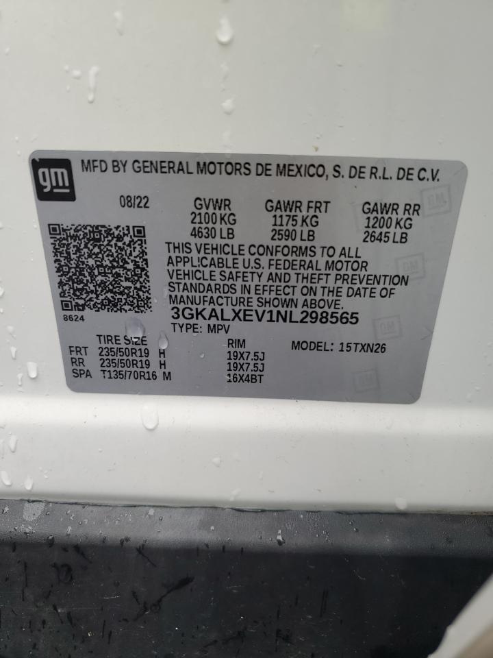 2022 GMC Terrain Denali VIN: 3GKALXEV1NL298565 Lot: 57120785