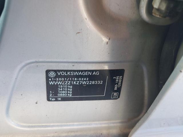 2007 VOLKSWAGEN GOLF TDI S