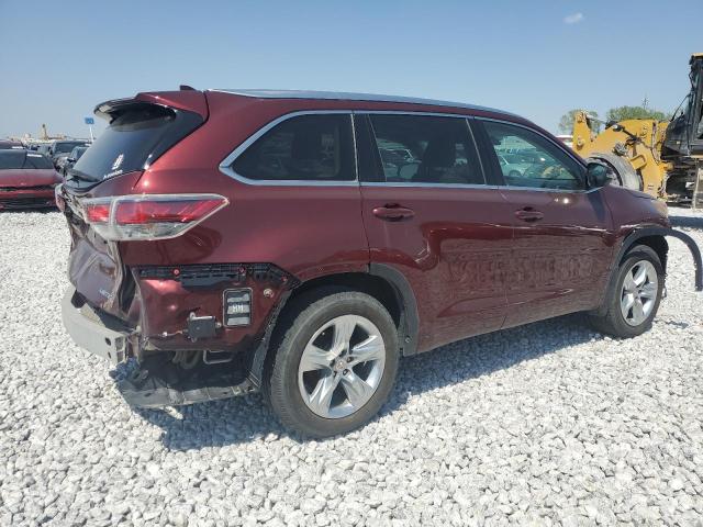  TOYOTA HIGHLANDER 2015 Czerwony