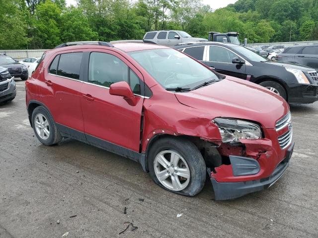 CHEVROLET TRAX 2015 Czerwony