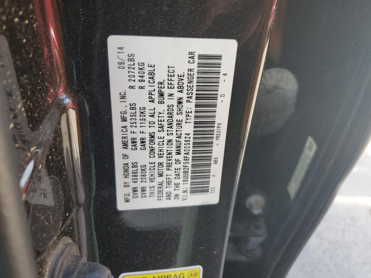 2015 Acura Tlx Tech VIN: 19UUB2F58FA005624 Lot: 55233605