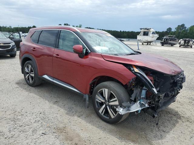  NISSAN ROGUE 2021 Красный