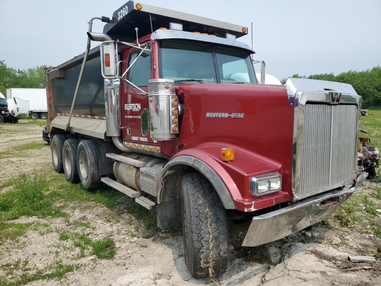 2007 Western Star 4900 Dump Truck na sprzedaż w Mcfarland, WI - Front End
