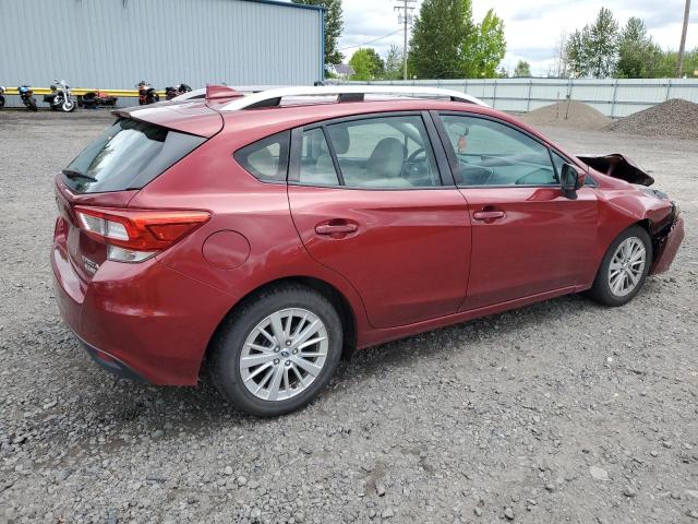  SUBARU IMPREZA 2017 Красный