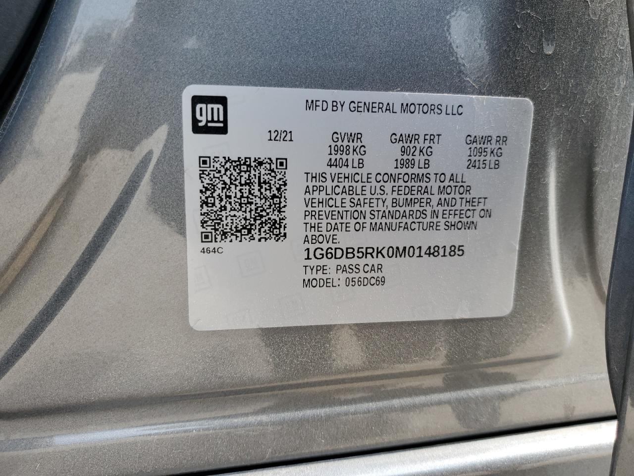 2021 Cadillac Ct4 Premium Luxury VIN: 1G6DB5RK0M0148185 Lot: 54930575