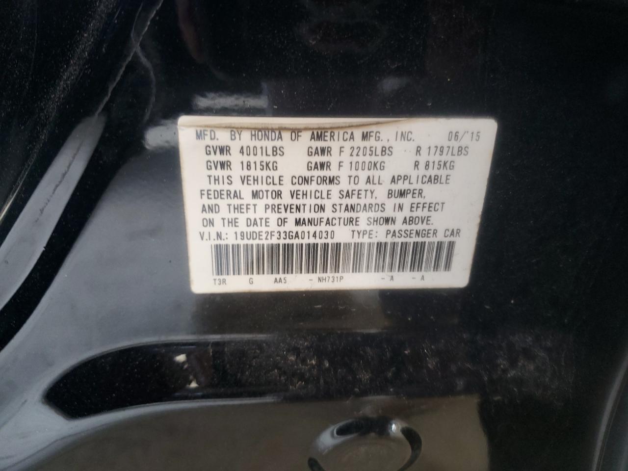 2021 Acura Ilx Base Watch Plus VIN: 19UDE2F33GA014030 Lot: 55841145