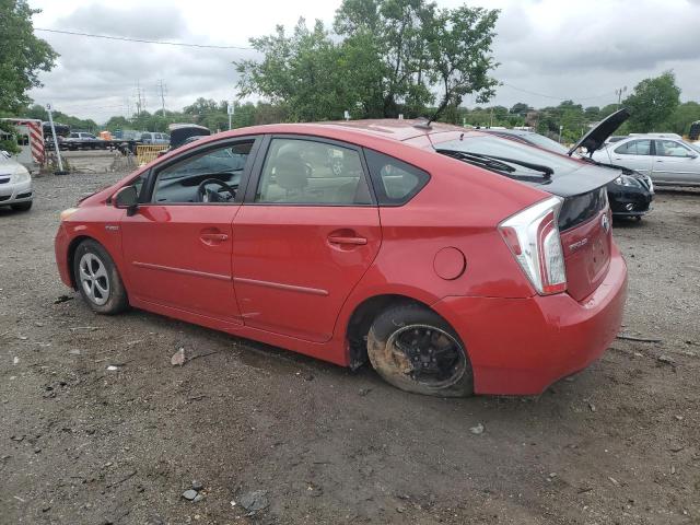  TOYOTA PRIUS 2012 Czerwony