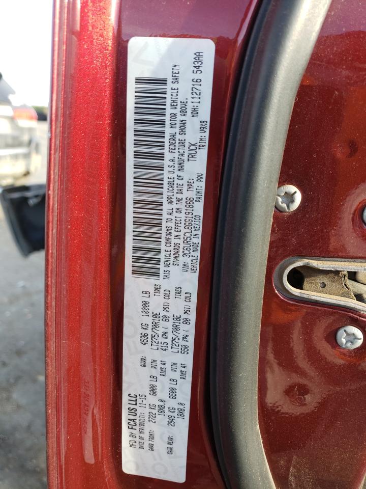 2016 Ram 2500 St VIN: 3C6UR5CL6GG191866 Lot: 52820855