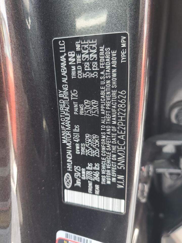 2023 Hyundai Tucson Limited VIN: 5NMJECAE2PH228626 Lot: 56160145