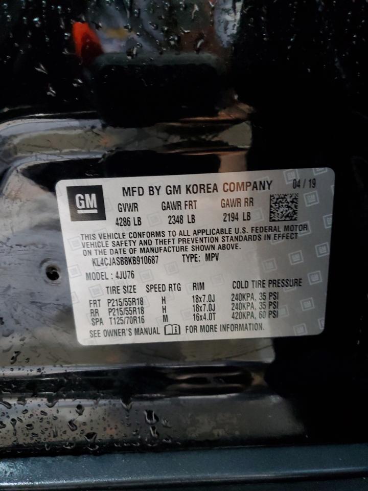 2019 Buick Encore Preferred VIN: KL4CJASB8KB910687 Lot: 58507255