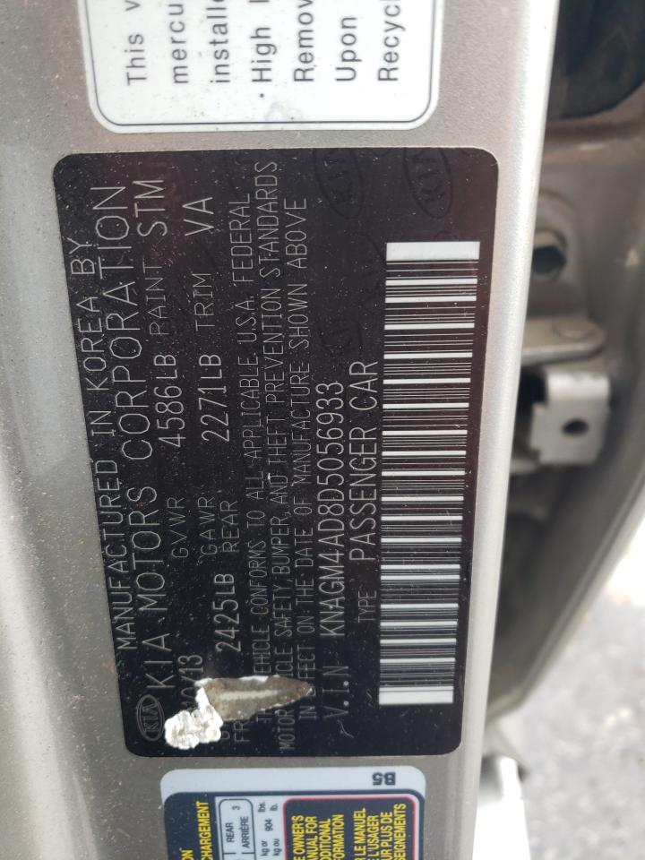 2013 Kia Optima Hybrid VIN: KNAGM4AD8D5056933 Lot: 56516105