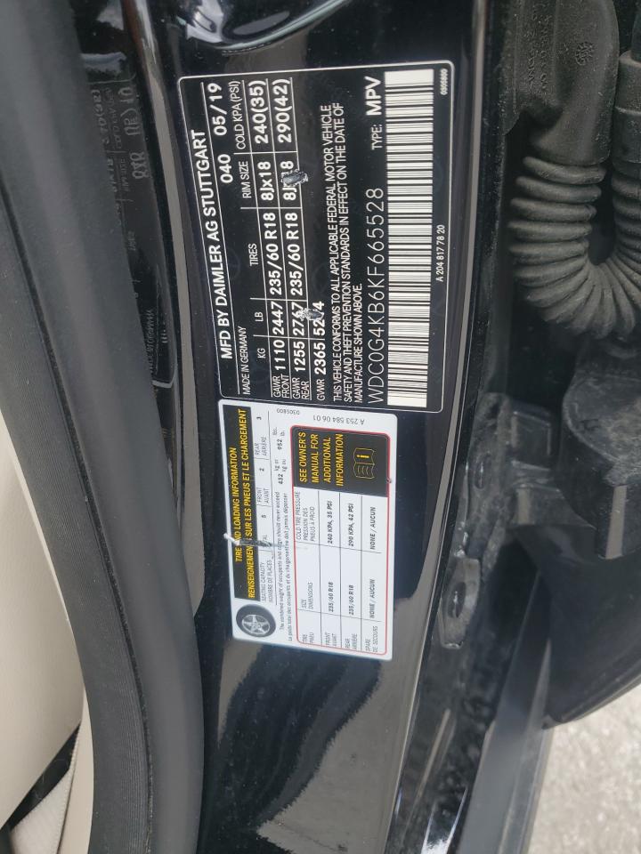 2019 Mercedes-Benz Glc 300 4Matic VIN: WDC0G4KB6KF665528 Lot: 55594365