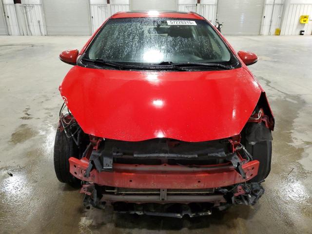 Hatchbacks TOYOTA PRIUS 2015 Red